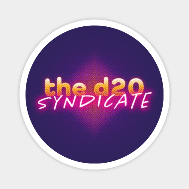 The d20 Syndicate Retro Logo Magnet by The d20 Syndicate